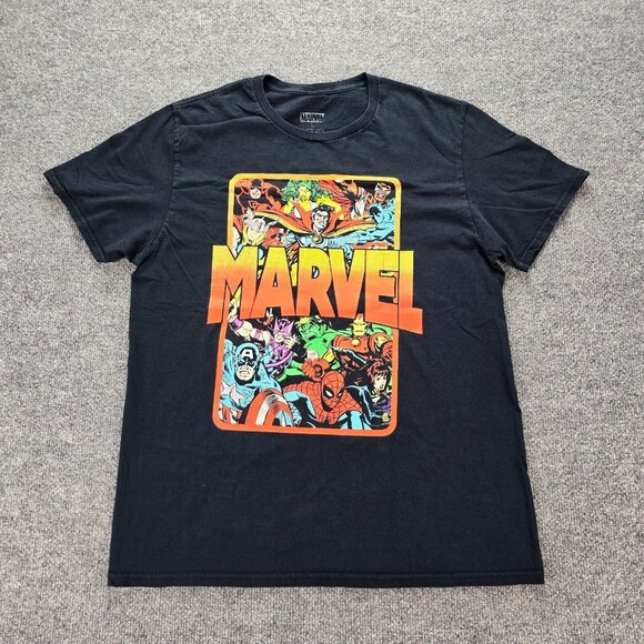 Marvel Tshirt Mens Medium Captain America Iron Man Dr Strange Bundle Lot of 2 - Picture 7 of 9